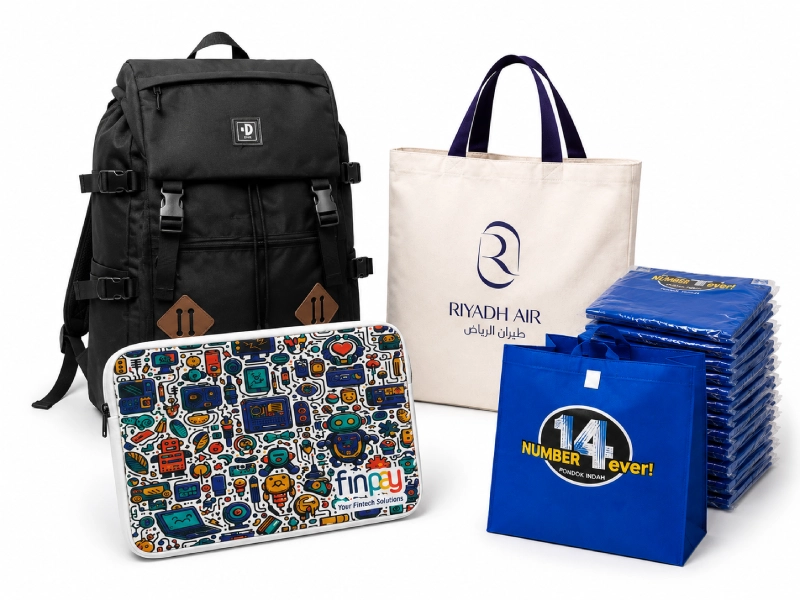 konveksi tas korporat seminar kit ransel kantor custom logo perusahaan Zydan Collection
